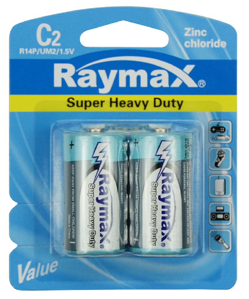 Raymax produkter batteri r14p zink c 15v a 2stk