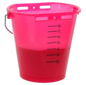 Produkter kalvespand plast fladtrykt bare pink gennemsigtig