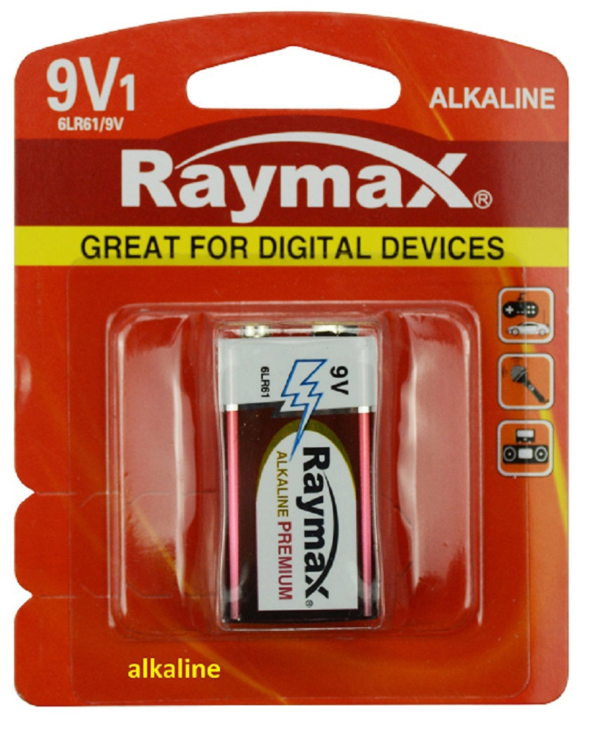 Raymax produkter batteri alkaline 6lr61 e 9v x1st