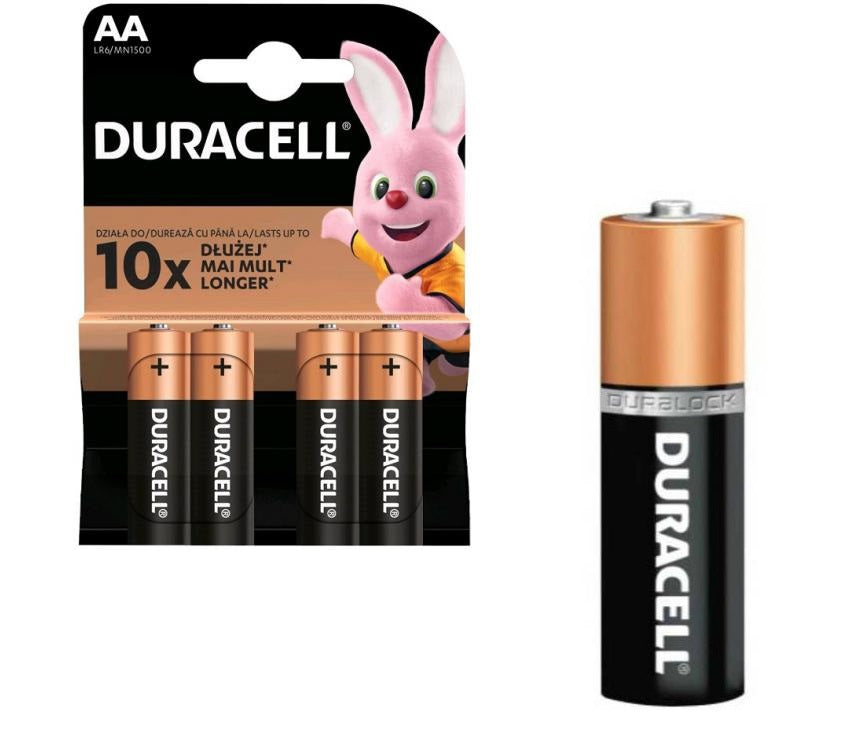 Duracell produkter batteri lr6 aa 1 5v x4 stk