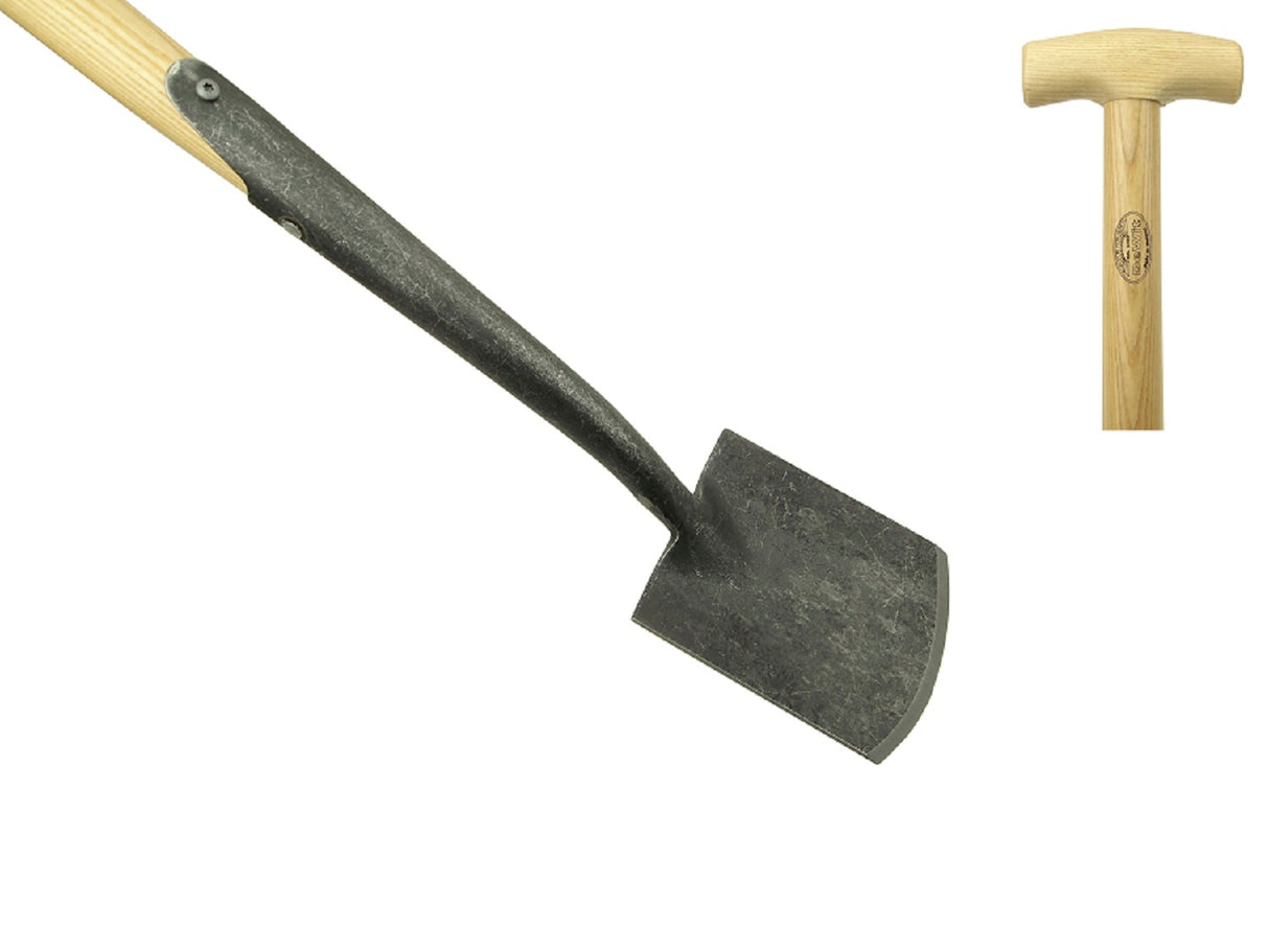 De hvide produkter damespade med svanehals ask håndtag 75cm dewhite