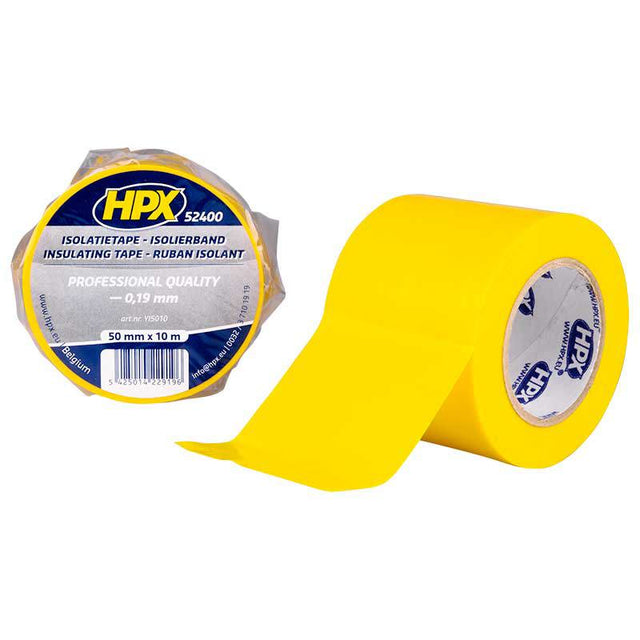 Hpx produkter isoleringstape 52400 gul 50mm x 10m