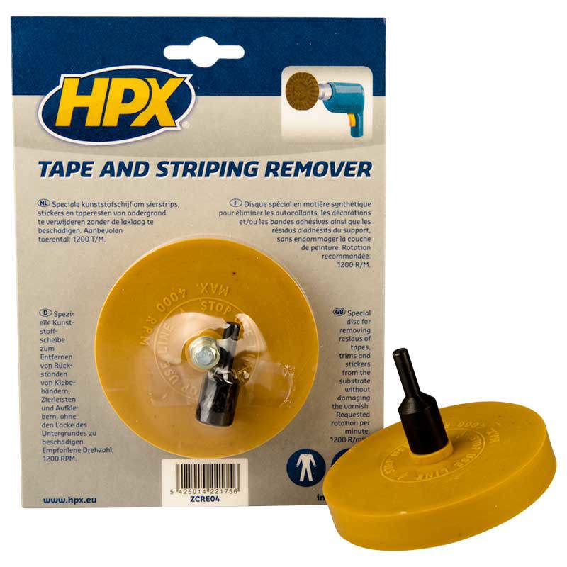 Hpx produkter tape striping remover plastskive plus aksel