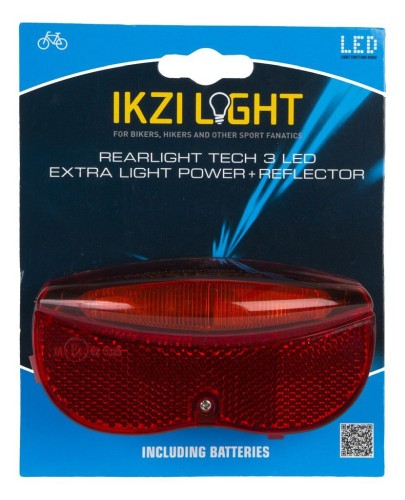 Ikzilight baglysbatteri på 3xled 50 mm på kortet