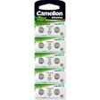 Camelion batteri lr44 d357 v13ga ag13 kort med 10 stk