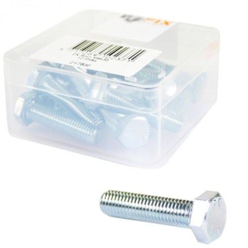 Bofix boks med 12 sekskantede bolte m8x30