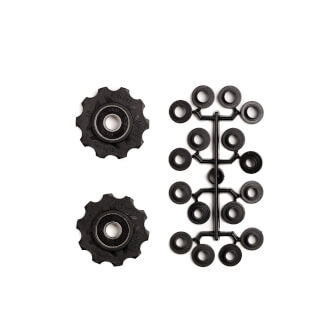 Derailleur -hjul 10 tænder 8s sorte 2 stykker