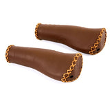 Velo Ergo læderstyringsgreb, 135 135mm, mørkebrun