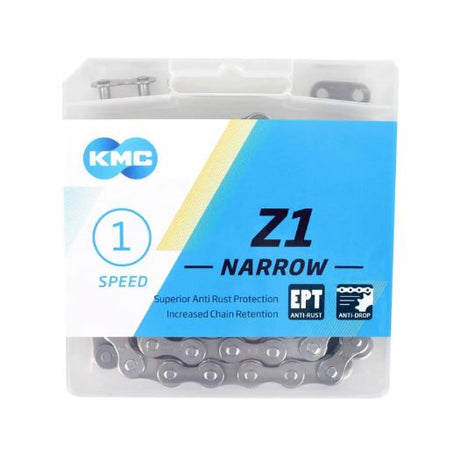 KMC Bicycle Chain Z1 Smal 1 2x3 32 - Sølv, 112 links