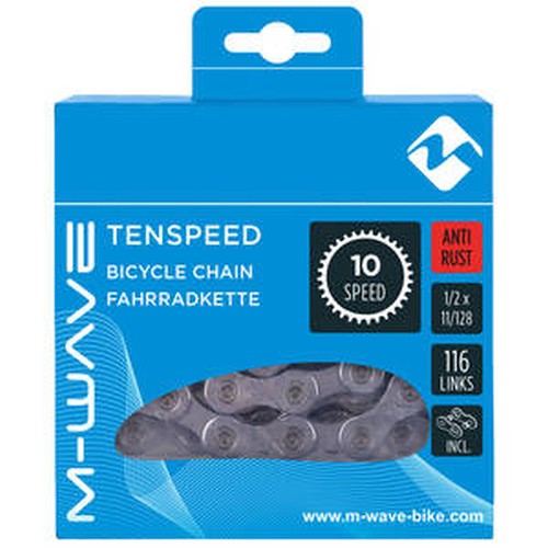 M-wave kmc kæde 10v x10 sølv anti-rust (116 led)