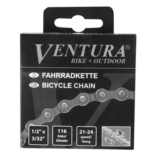 Ventura kæde 8 gear 1 2 x 3 32 116 led - inklusive lukkeled