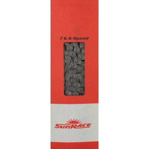 Sunrace CNM54 Bicycle Chain 6 7V 116L Grå