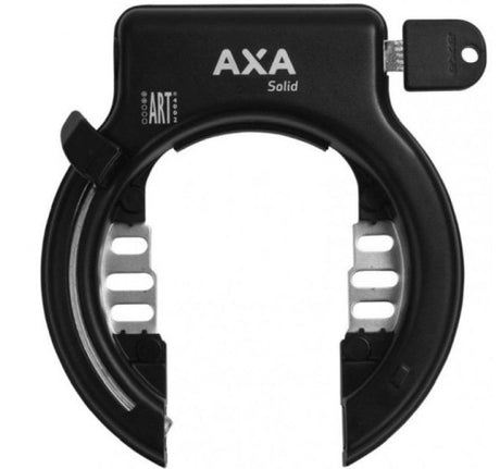 Axa Solid Frameslot -Art 2, Black, High -Quality, Anti -Drill, 10 Sikkerhedsniveau