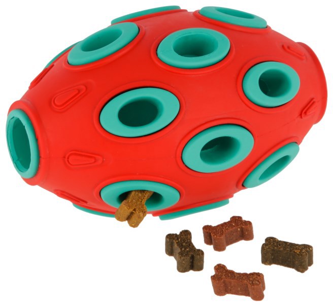 Produkter rugby toyfastic til at fylde rød turkis 12 x 7 5 cm