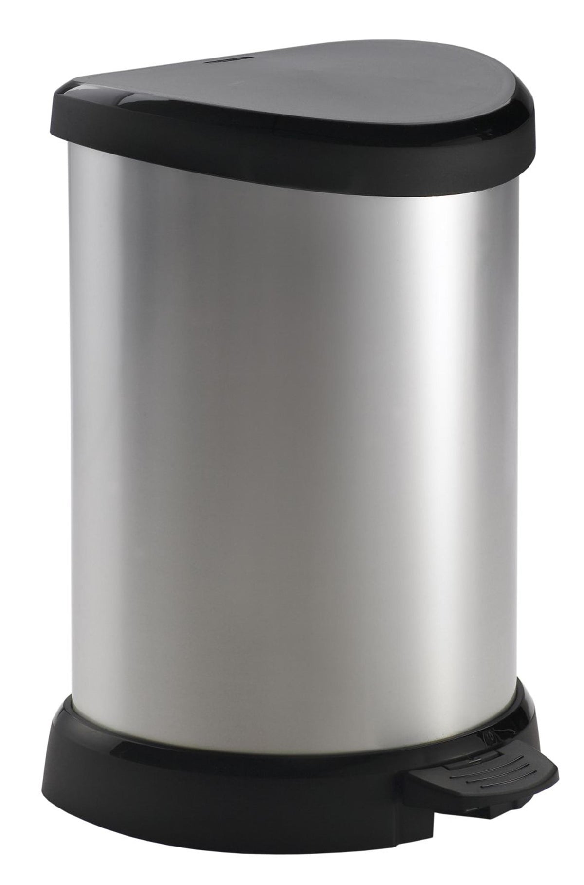 Curver decobin affaldsspand - 15l - metallisk - genbrugsplast