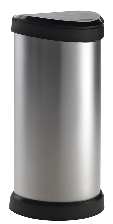 Curver decobin skubbeaffaldsspand - 40 liter - metallisk - genbrugsplast