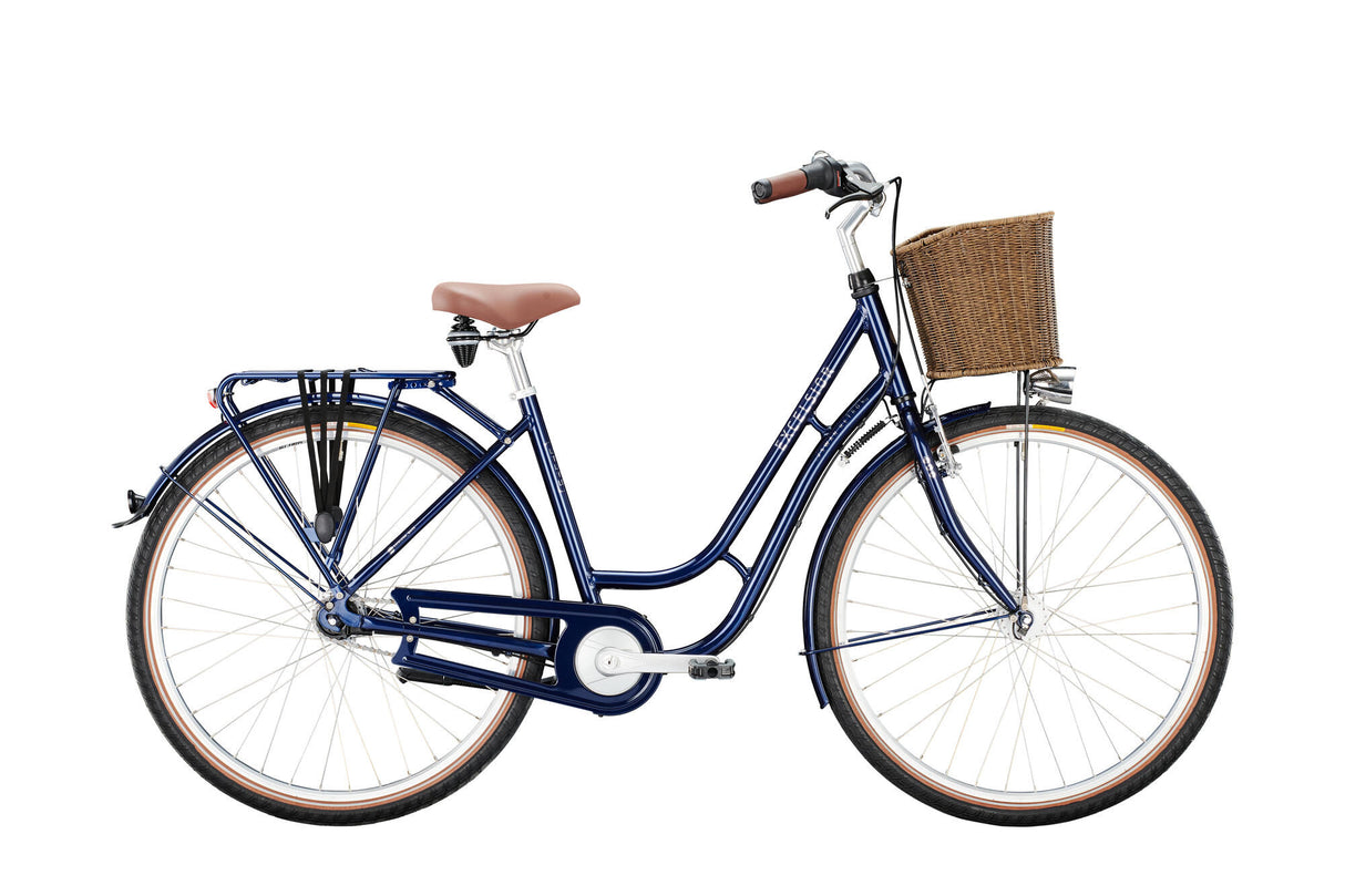 Excelsior citybike swan-retro alu fw (#1) cykel excels.swan-retro fw alu 28 53 7sp mørkeblå