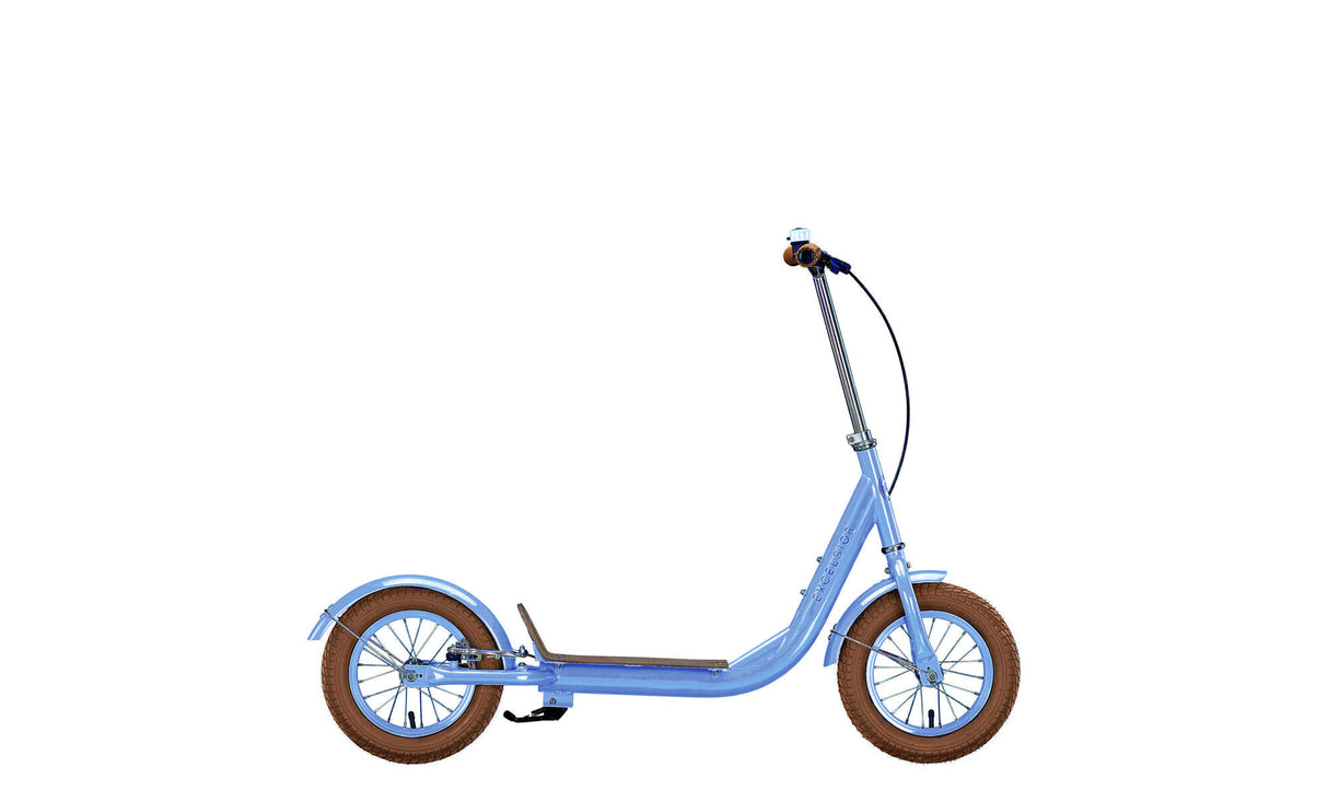 Excelsior scooter retro scooter (#1) scooter udmærker sig. retro grå blå
