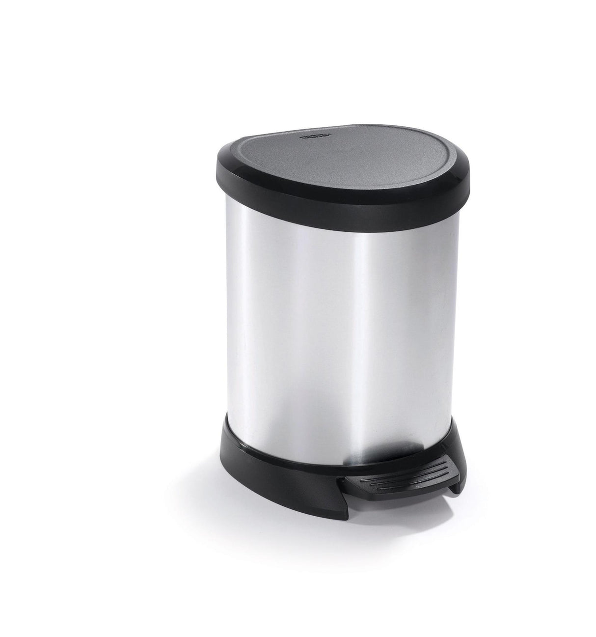 Curver decobin pedalspand - 5l - metallisk