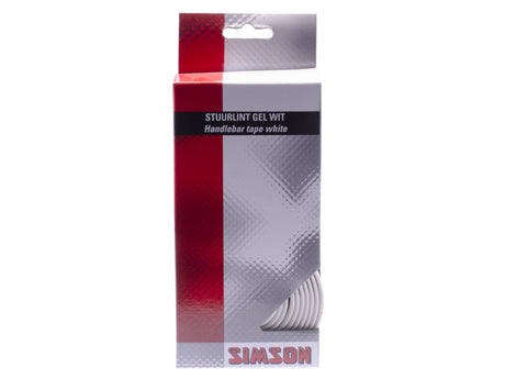 Simson Steering Lint Gel White (Racing Bike, Shock -Absorbing, Comfortable)