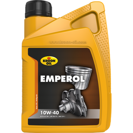 Kroon-olie emperol - 10w-40 motorolie - semisyntetisk - 1 liter - gennemsigtig