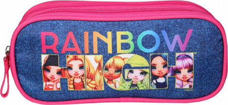 Jim jam rainbow pennetui 23x7x10 cm, 2 lynlåsrum