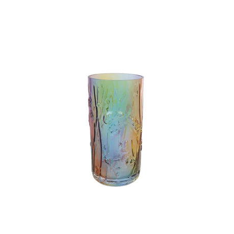 Cozydecor vase regnbueglas dia8,5x17cm
