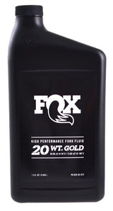 Fox racing shox am oliebad 32oz 20wt guld