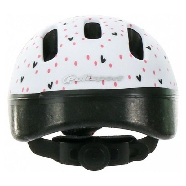 Polisport Kinderhelm Hoggy. Størrelse: XXS (44 48 cm), farve: hvid lyserød Matt