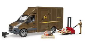 Bruder MB Sprinter UPS med fører og tilbehør modelkøretøj (02678)