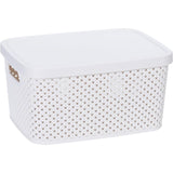 Opbevaringsløsninger opbevaringsboks med låg 3,5 liter 23x17x12cm plast 4ass