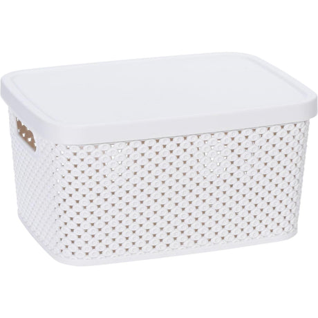 Opbevaringsløsninger opbevaringsboks med låg 3,5 liter 23x17x12cm plast 4ass