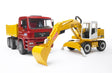 Bruder 2751 mand lastbil med liebherr kran