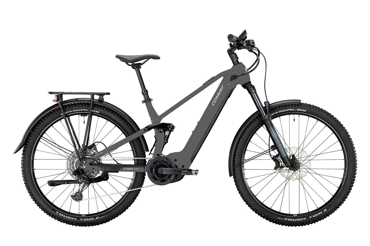 Conway elektrisk suv xyron c 2.0 750 (#1) ebike conw.xyron c2.0 750 29 46 9sp full sus. grå