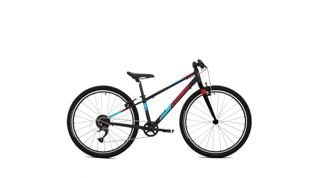 Conway mtb børne- og ungdomscykel ms 260 rigid mod. 23 cykel conw.ms260 rigid 26 31 diam.9sp sort rød