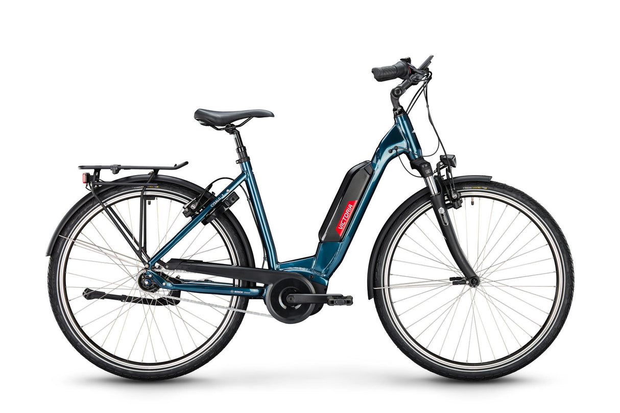 Victoria elektrisk trekkingcykel cysalo 7 (#1) ebike vict.cysalo 7 28 56 lav indstigning 7sp cb blå