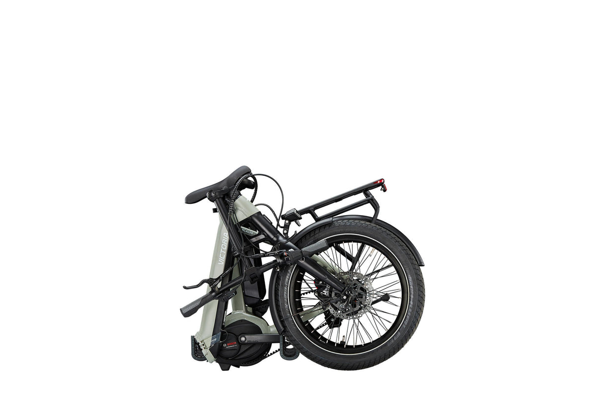 Victoria elektrisk foldecykel scalayo 3 mod. 24 ebike vict.scalyo 3 20 48 5sp freehub betongrå