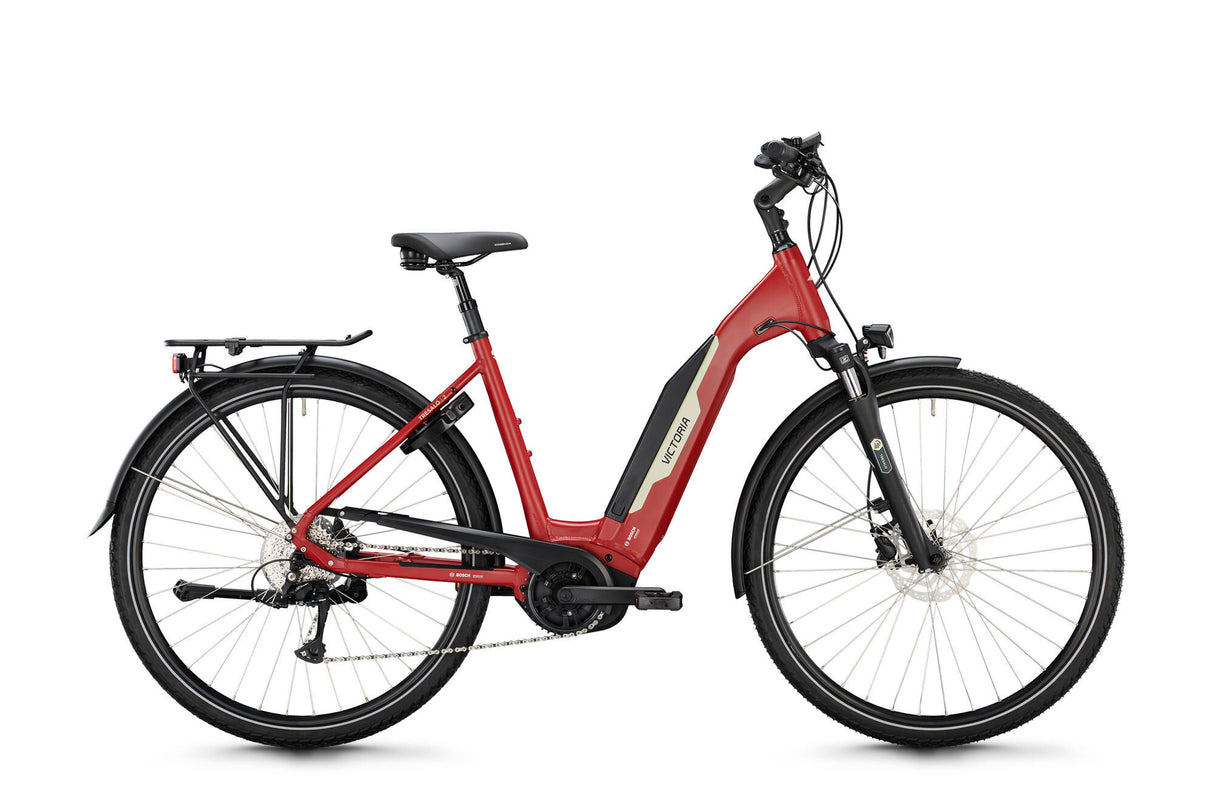 Victoria elektrisk trekkingcykel tresalo 2 (#1) ebike vict. tresalo 2 28 46 9sp bølge rød