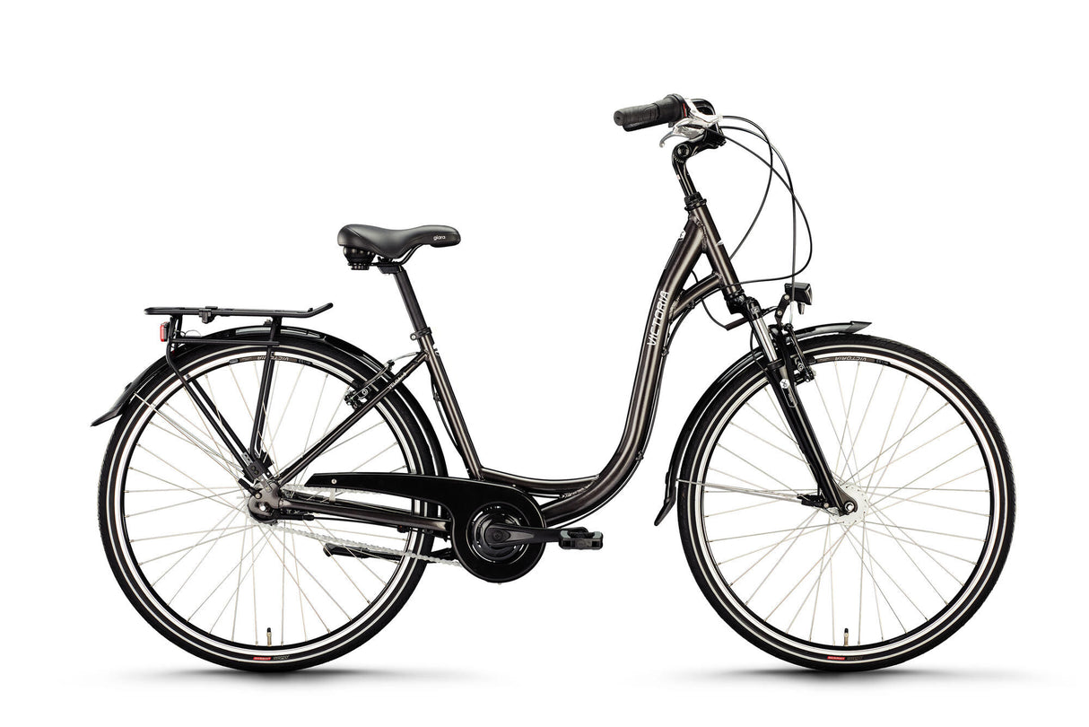 Victoria citybike classic 3 mod. 24 cykel vict.classic 3 28 45 lav indstigning 3sp anthr.