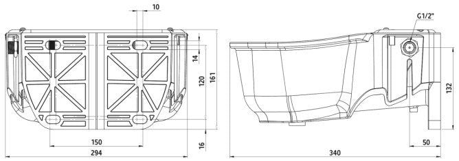 Abi produkter float drikkeskål plast float skål s30 1 2 plast 5l