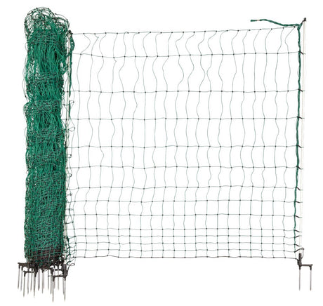 Ako producten kippennet maxi 122cm 25m dubbele pen groen wit
