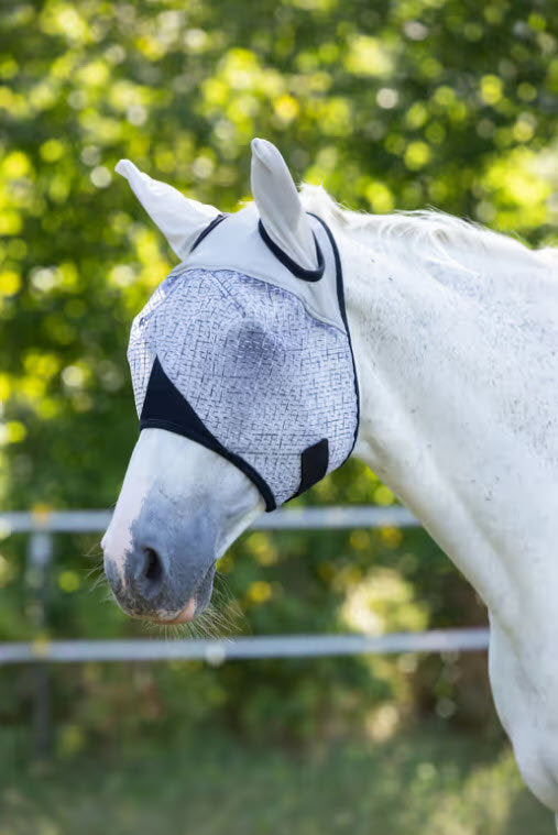 Produkter fluemaske med ører lysegrå mt pony