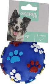 Produkter vinyl kugle med pote print 10 cm m squeaker sorteret efter farve