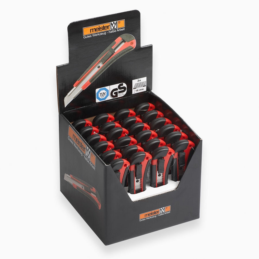 Produkter snap-off kniv plast metal guide blødt greb 18mm