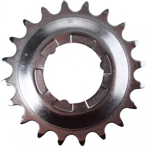 Shimano tandhjul 20t indvendigt nav - sølv