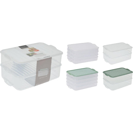 Excellent houseware voorraaddoos set a 2 voorraaddoos set a 2