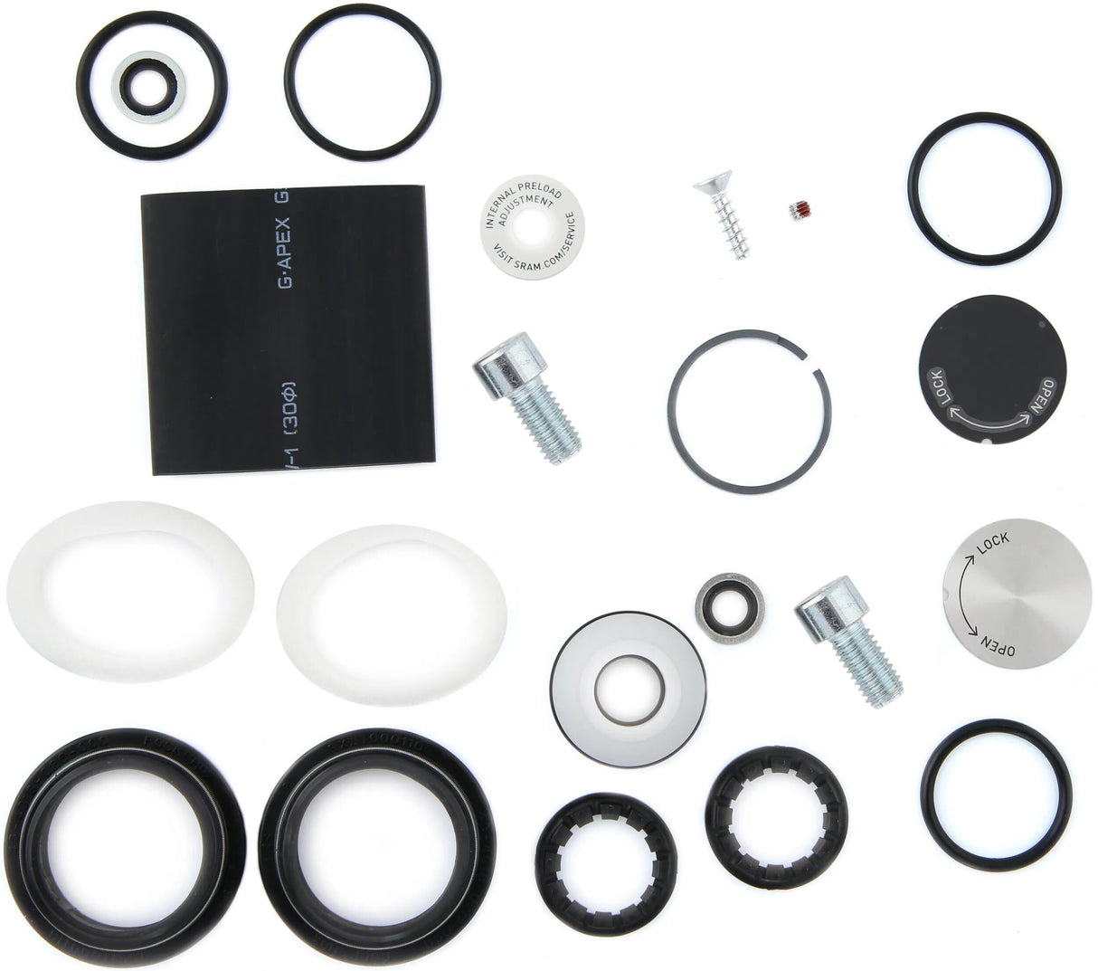 Rockshox servicesæt fuld service kit rocksh. paragon stålfjeder