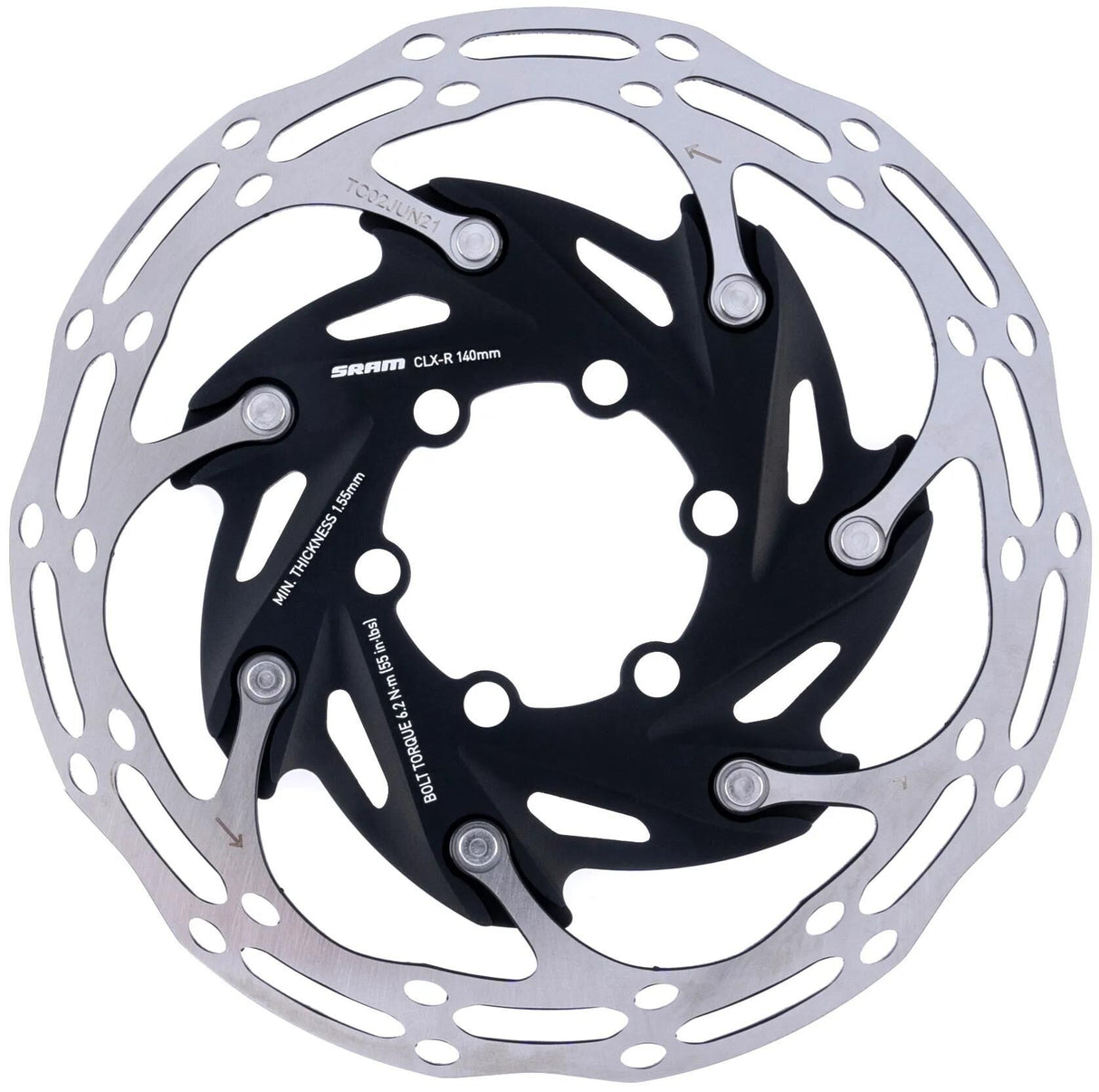 Sram bremseskive centerline xr rotor centerline xr 6h.stain.steel,alu spider