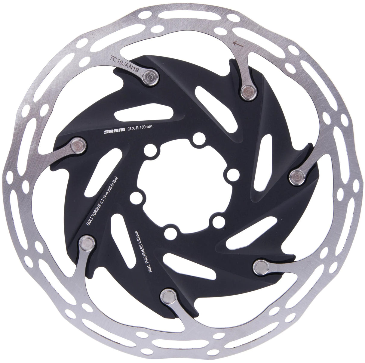 Sram bremseskive centerline xr rotor centerline xr 6h.stain.steel,alu spider