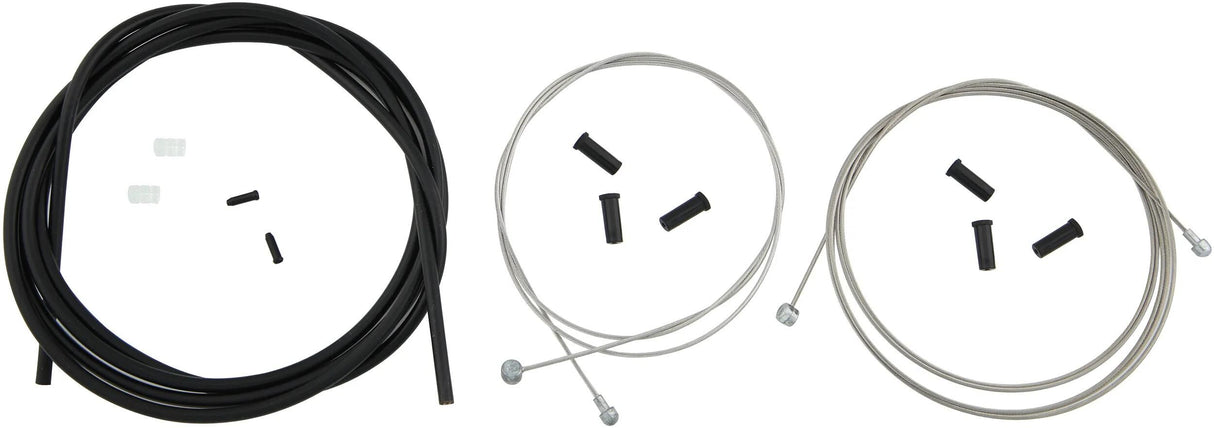 Contec bremsekabelsæt stop+ ct bremsekabelsæt stop+ stål fr+bag kompl sort